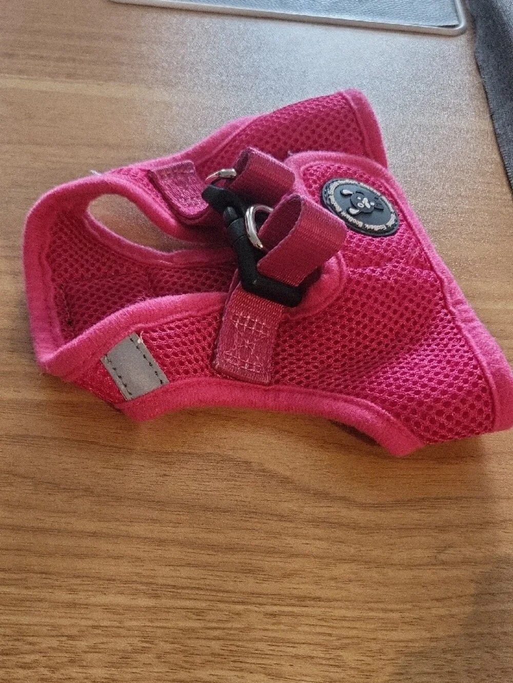EcoBark Hot Pink Mesh Dog Harness with D-Ring